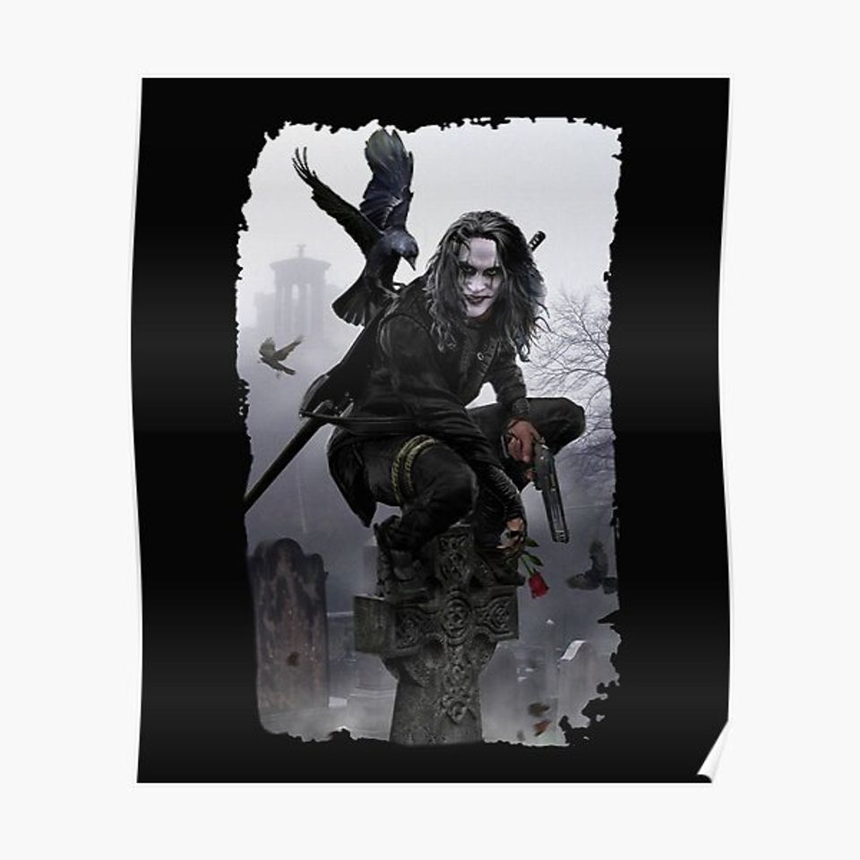 The Crow and Eric Draven Horror Movie Premium Matte Vertical Poster