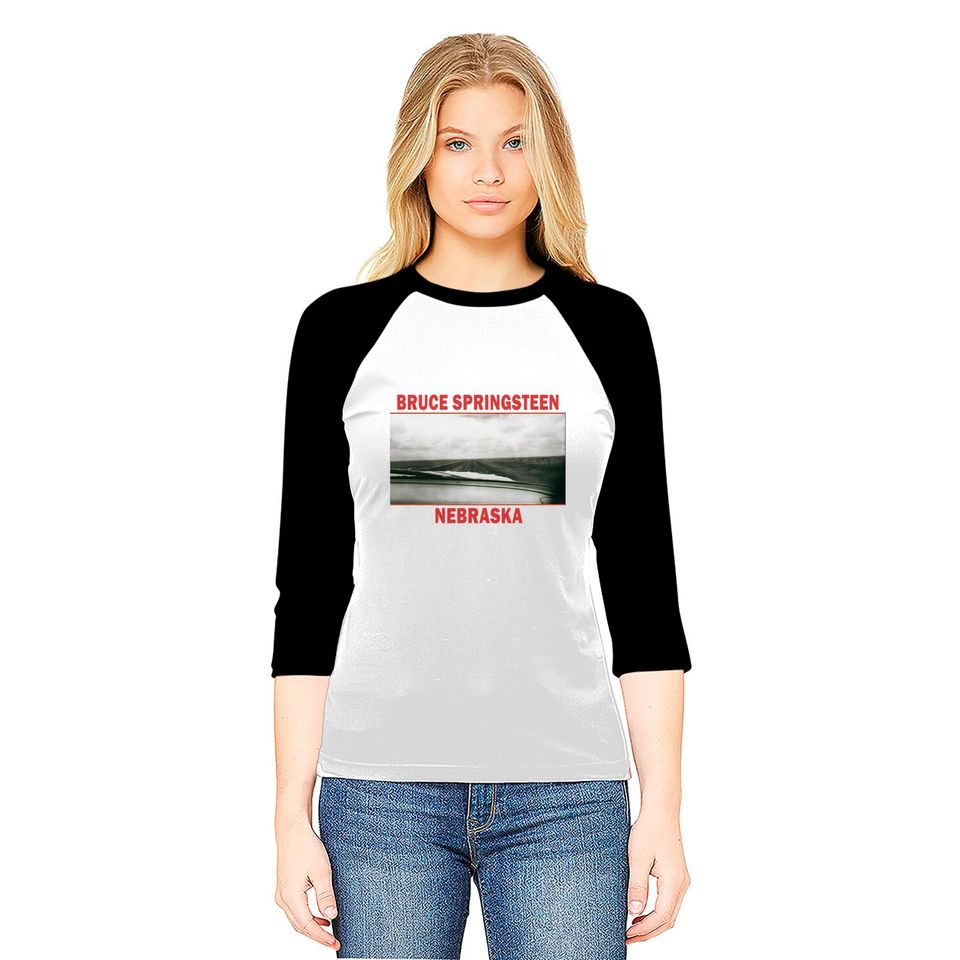 Bruce Springsteen nebraska Logo Baseball Tees