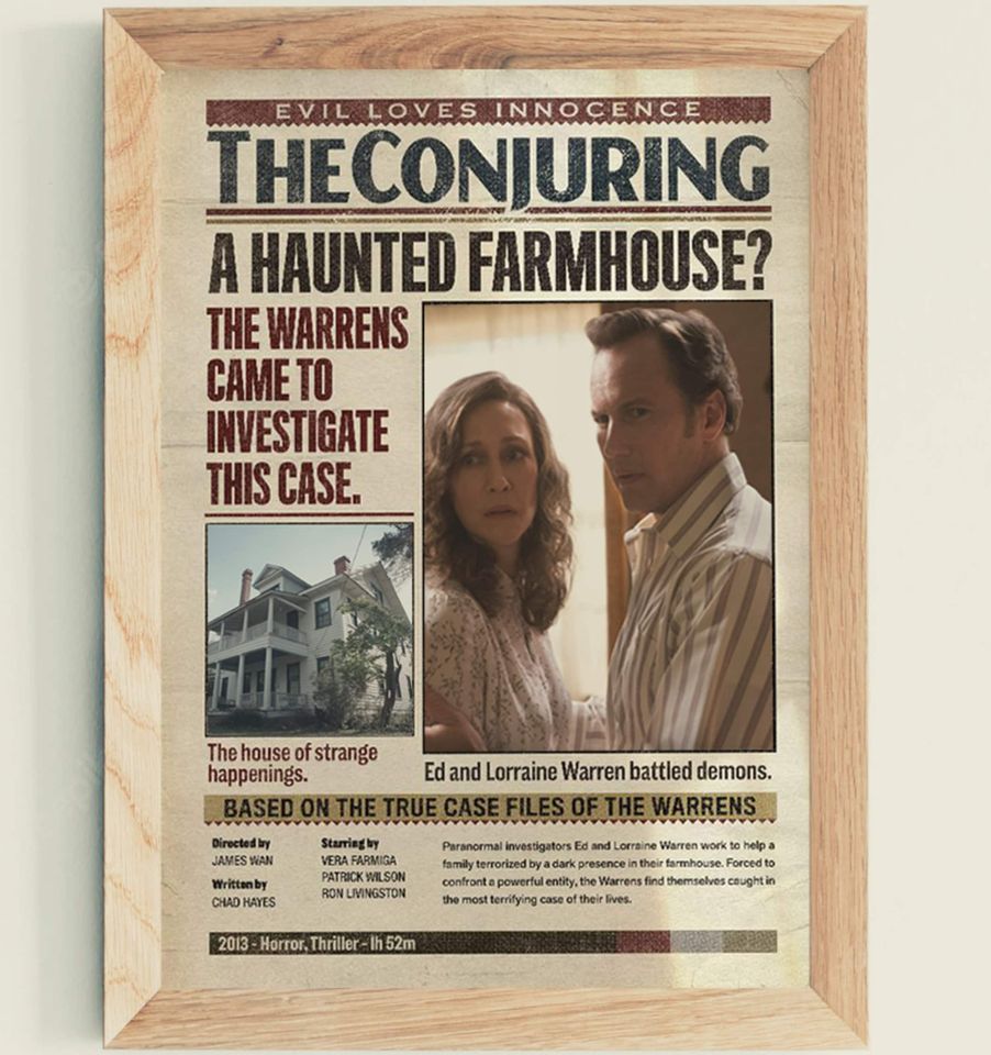 The Conjuring Newspaper Poster