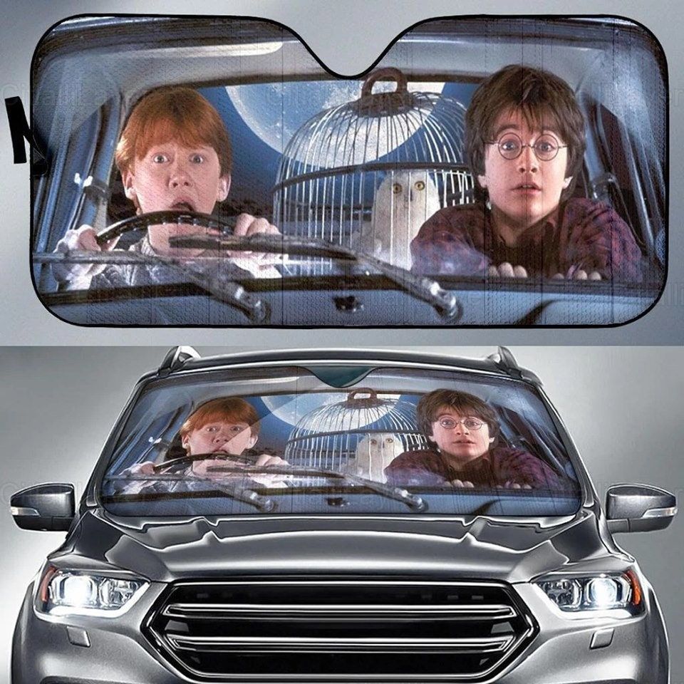 Harry Car Sunshade, Harry Potter Windshield Sunshade, Harry Potter Car Decoration