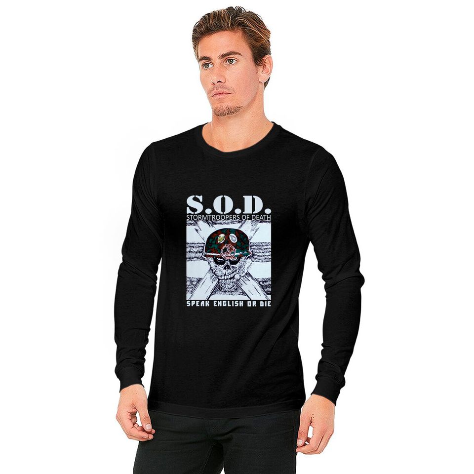 SOD S.O.D. Stormtroopers Of Death Sod Long Sleeves Metal Long Sleeves Men new BLACK Long Sleeves S-5XL