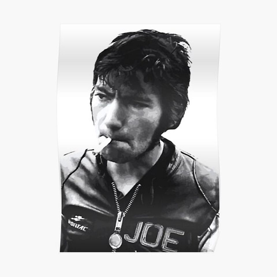 Joey Dunlop, Motorcycle Legend Premium Matte Vertical Poster