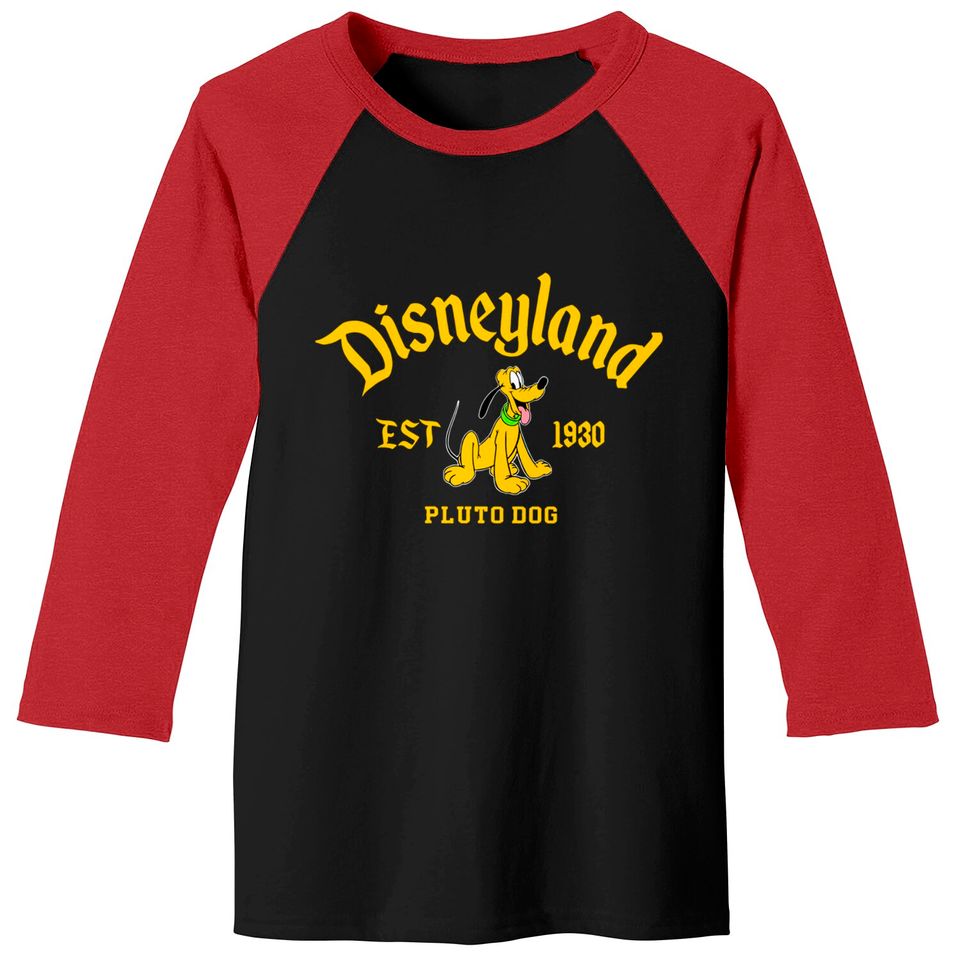 Pluto Disneyland Baseball Tees, Mickey And Friends Baseball Tees, Disney Pluto Baseball Tees
