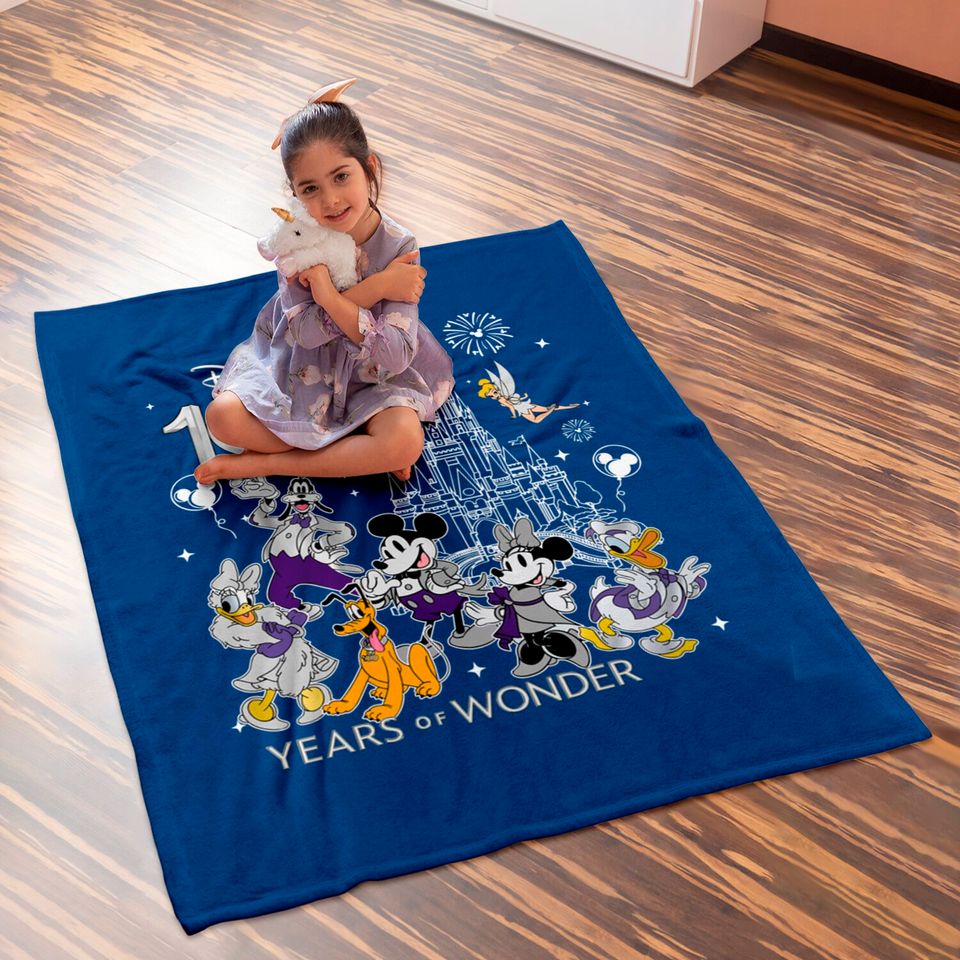 100th Disney Anniversary Baby Blankets, Disney 100 Years of Wonder Baby Blankets