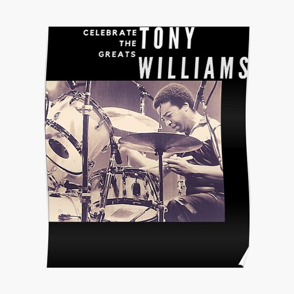 Tony Williams Great Jazz Drummer Musician Lightweight Premium Matte Vertical Poster