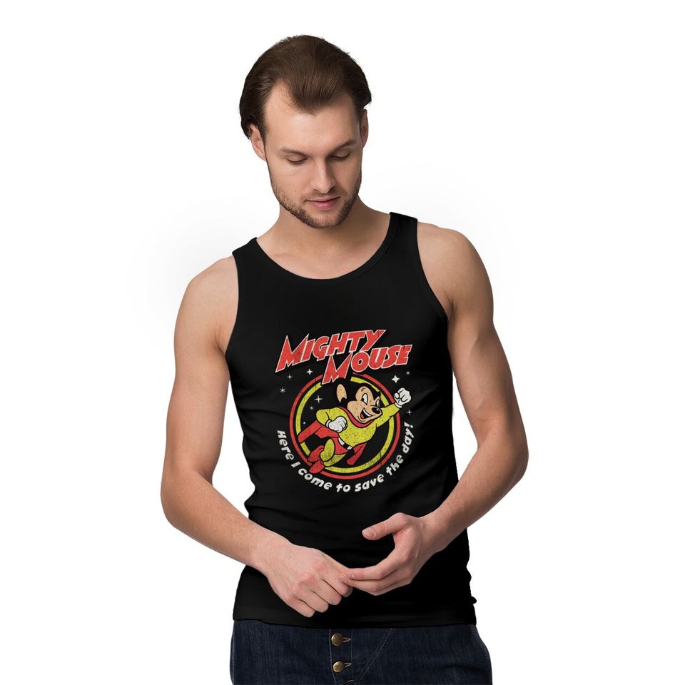 Mighty Mouse Worn Tank Tops