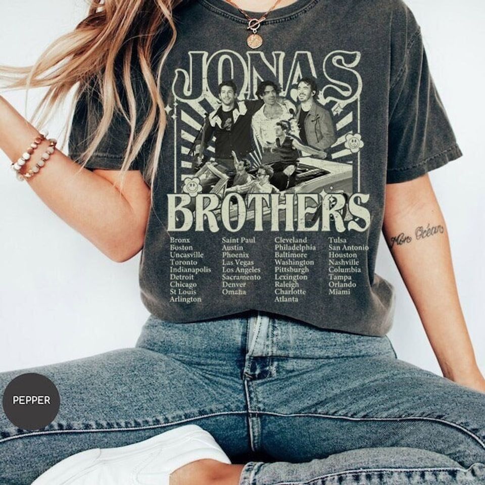 Vintage Jonas Brothers Shirt, Jonas Brother Merch