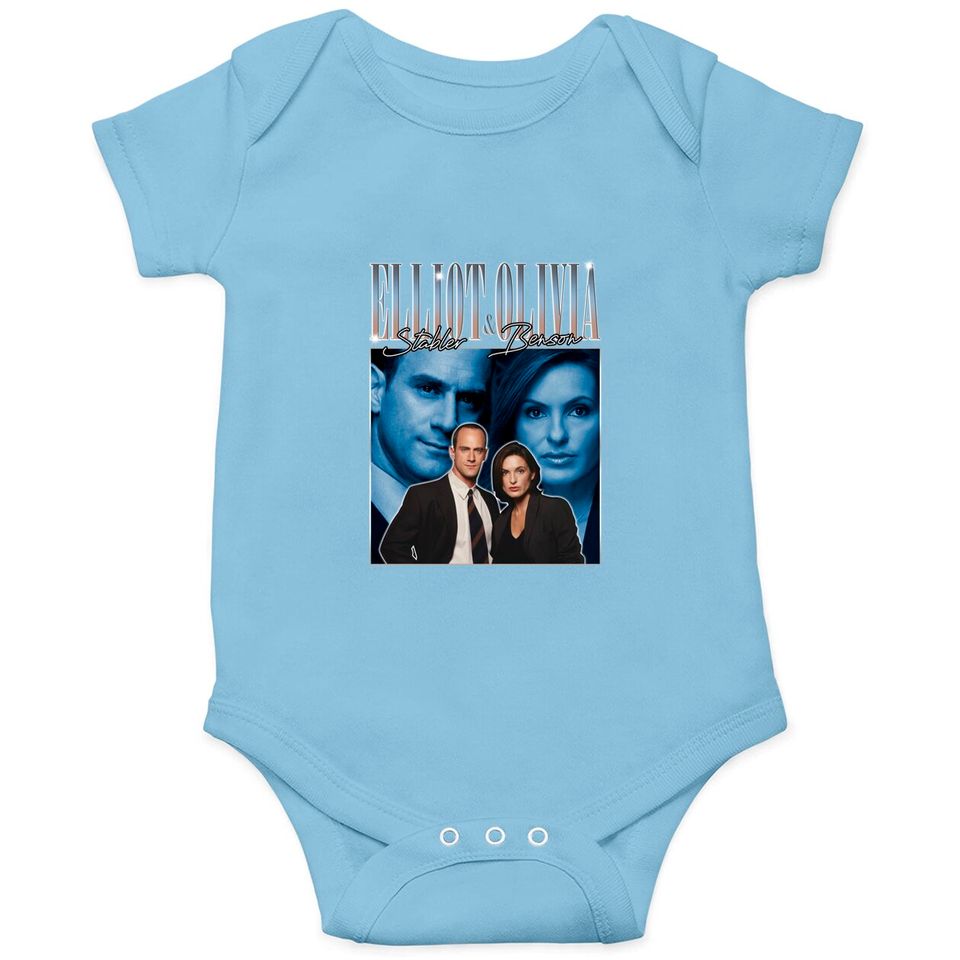 Law and Order Onesies | Elliot Stabler and Olivia Benson Vintage 90s Onesies | Law and Order Fan Onesies retro aesthetic Onesies