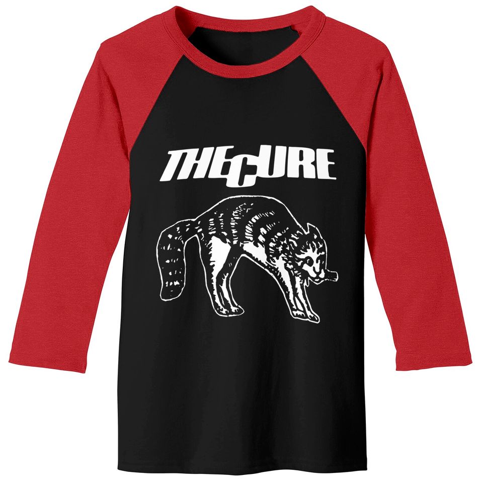 The Cure Cat 80 Tour Baseball Tees Vintage Retro Style