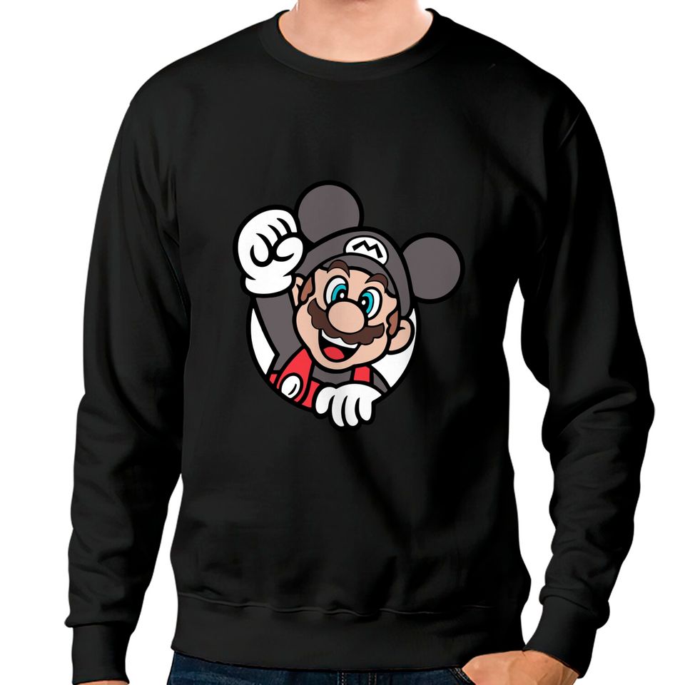 Super Mario - Disney Mickey Mouse color and ears Sweatshirts