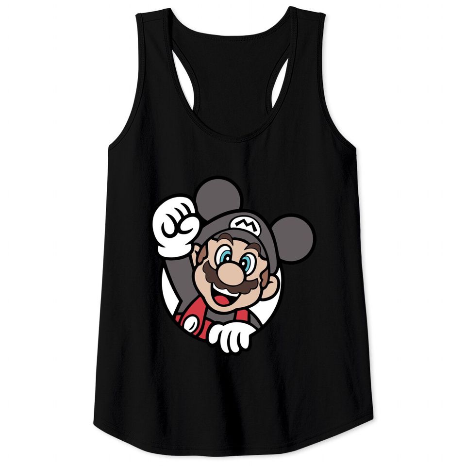 Super Mario - Disney Mickey Mouse color and ears Tank Tops