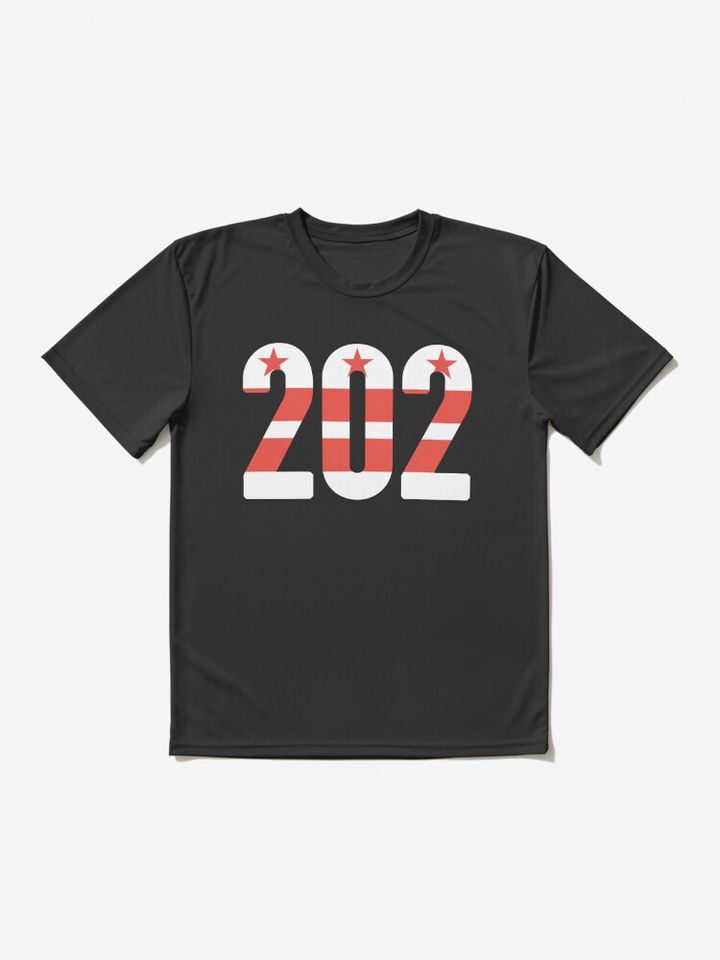 202 Area Code - Washington DC Flag | Active T-Shirt