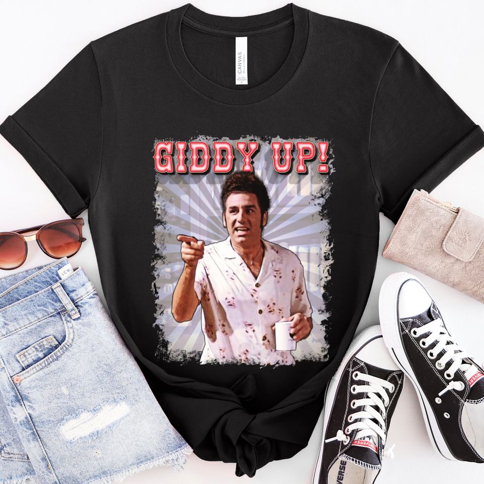 Giddy Up Cosmo Kramer T-shirt, Seinfeld Kramer Shirt