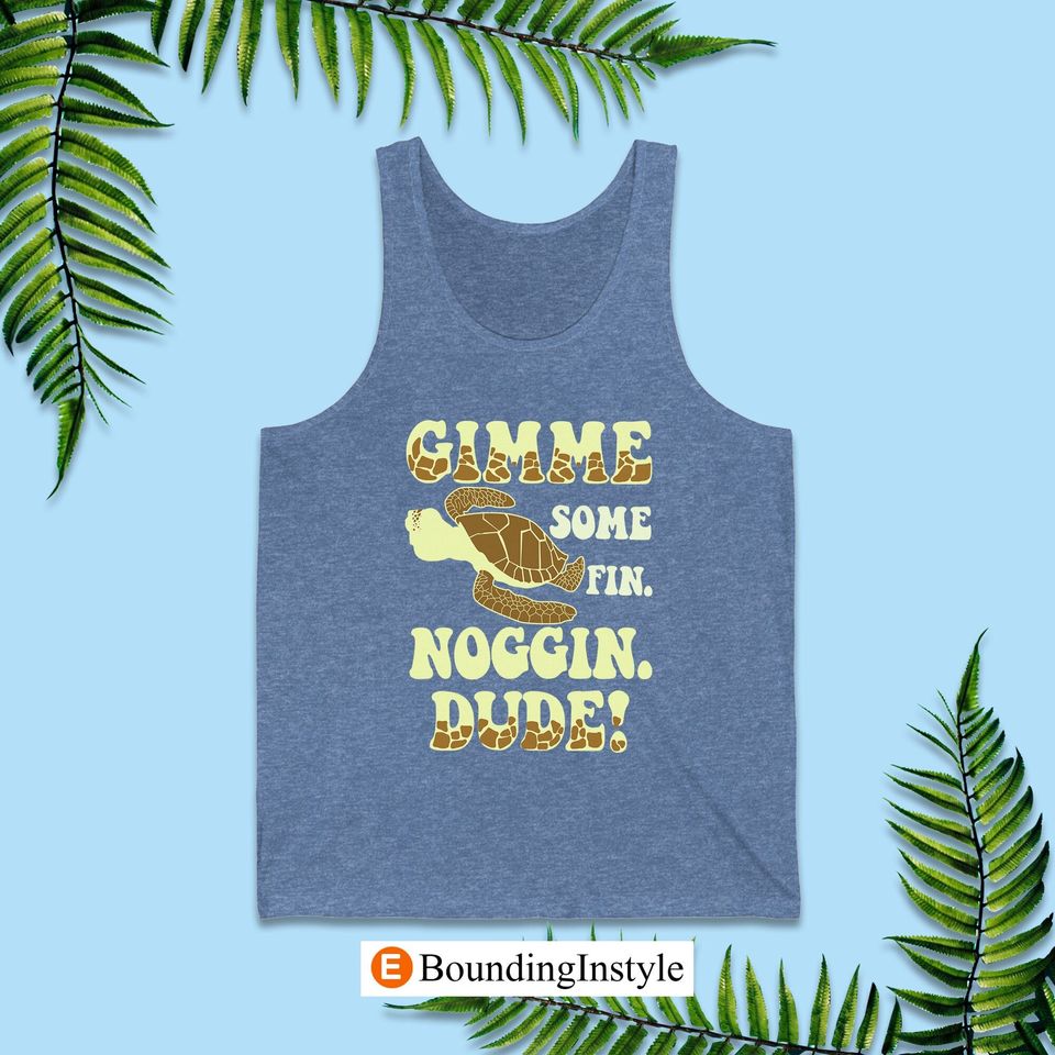 Finding Nemo Running Tank Tops, Gimme Some Fin Noggin Dude Tank Tops
