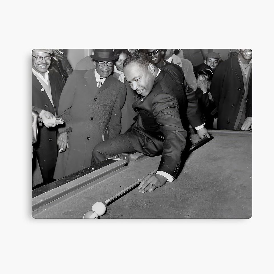 Martin Luther King Jr. MLK Pool Billiards Design Canvas