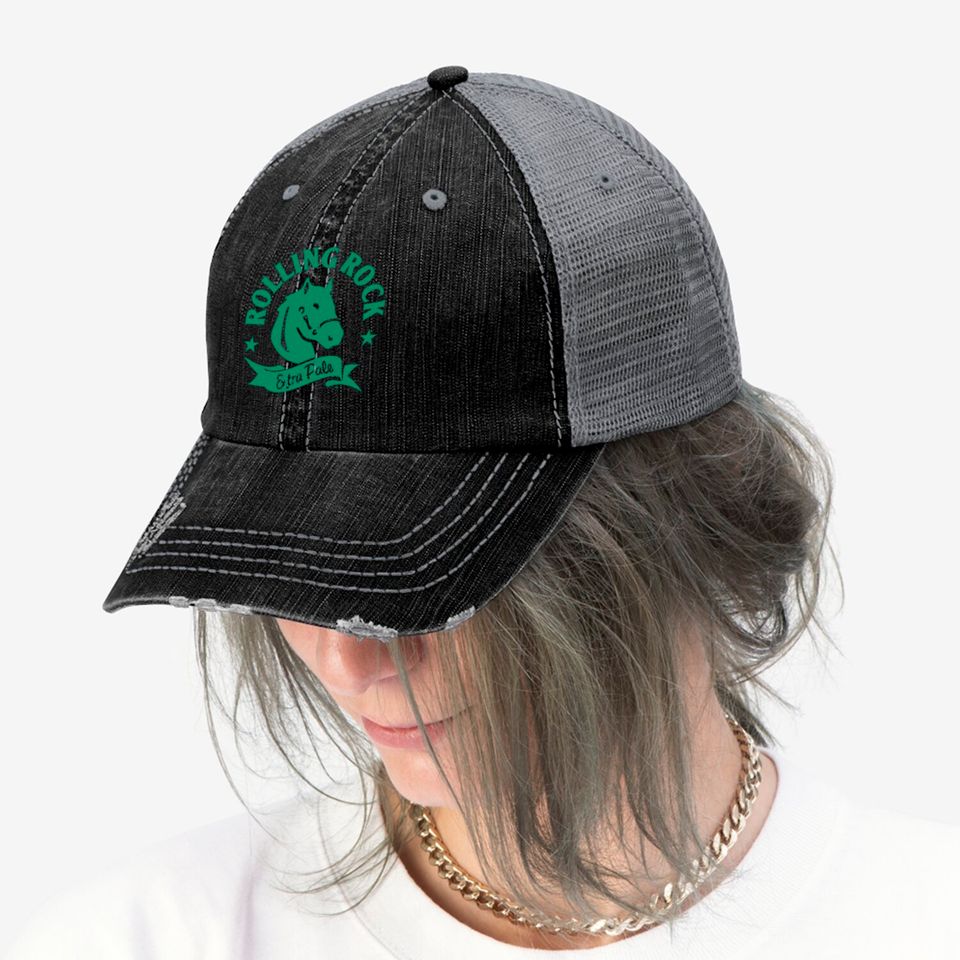 rolling rock beer extra pale ale Trucker Hats