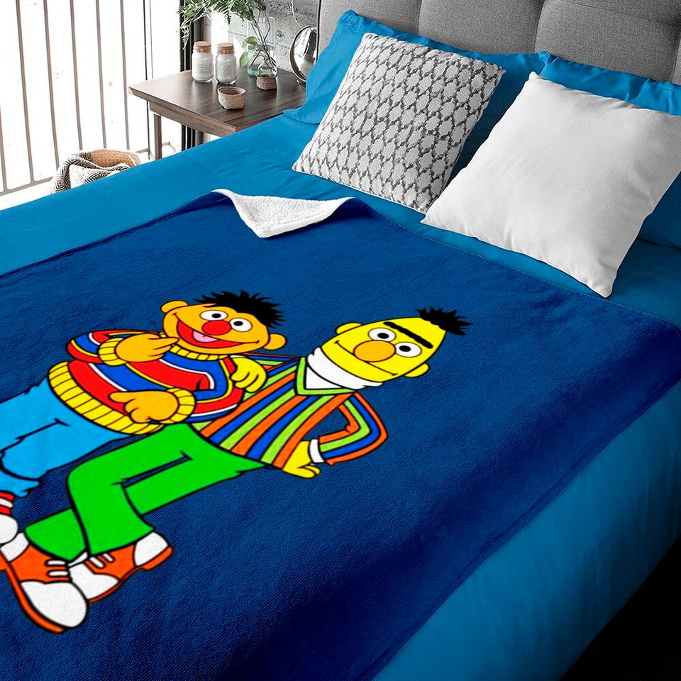 bert and ernie Baby Blankets