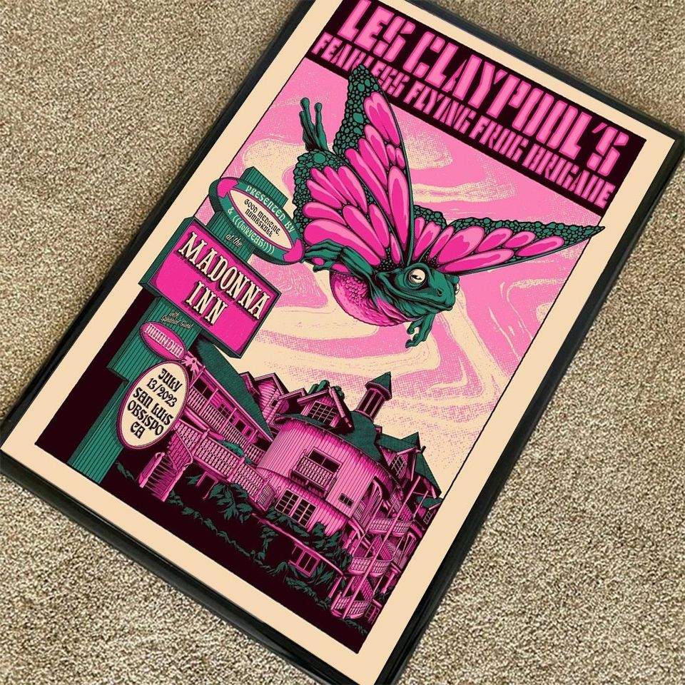 Les Claypool's Fearless Frog Brigade  Madonna Inn Poster