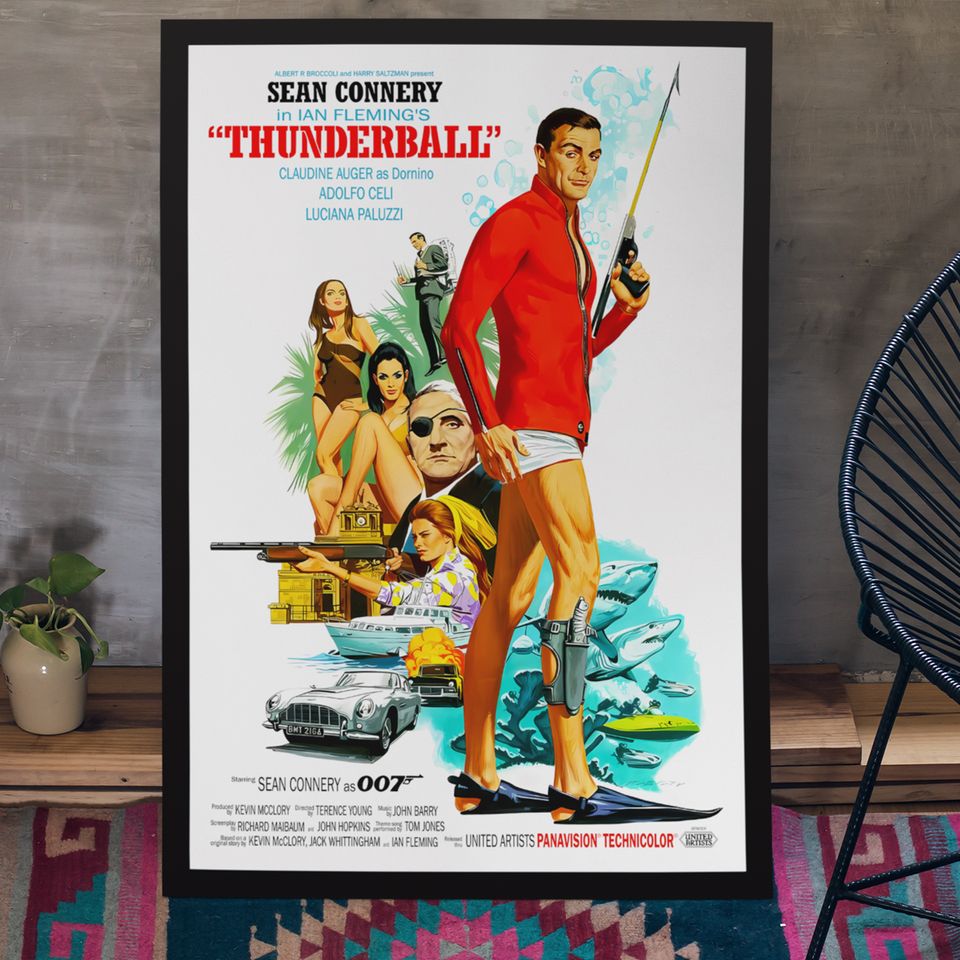 James Bond Thunderball PM 1965 Movie Poster