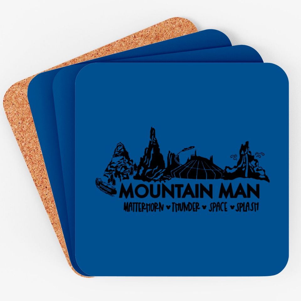 Disney mountain man Coasters, DISNEYLAND Coasters, splash mountain, space mountain , Matterhorn Coasters