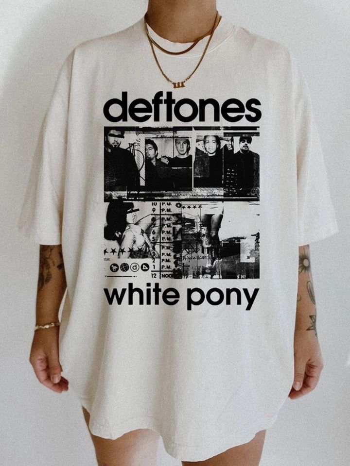 Deftone White Pony Shirt, Deftone Shirt, Deftone Around