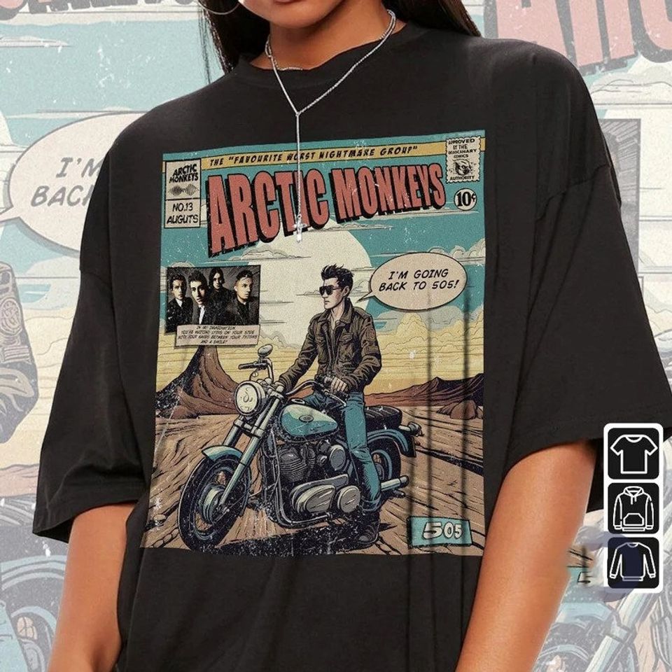 Arctic Monkeys Comic Shirt, 90S Vintage