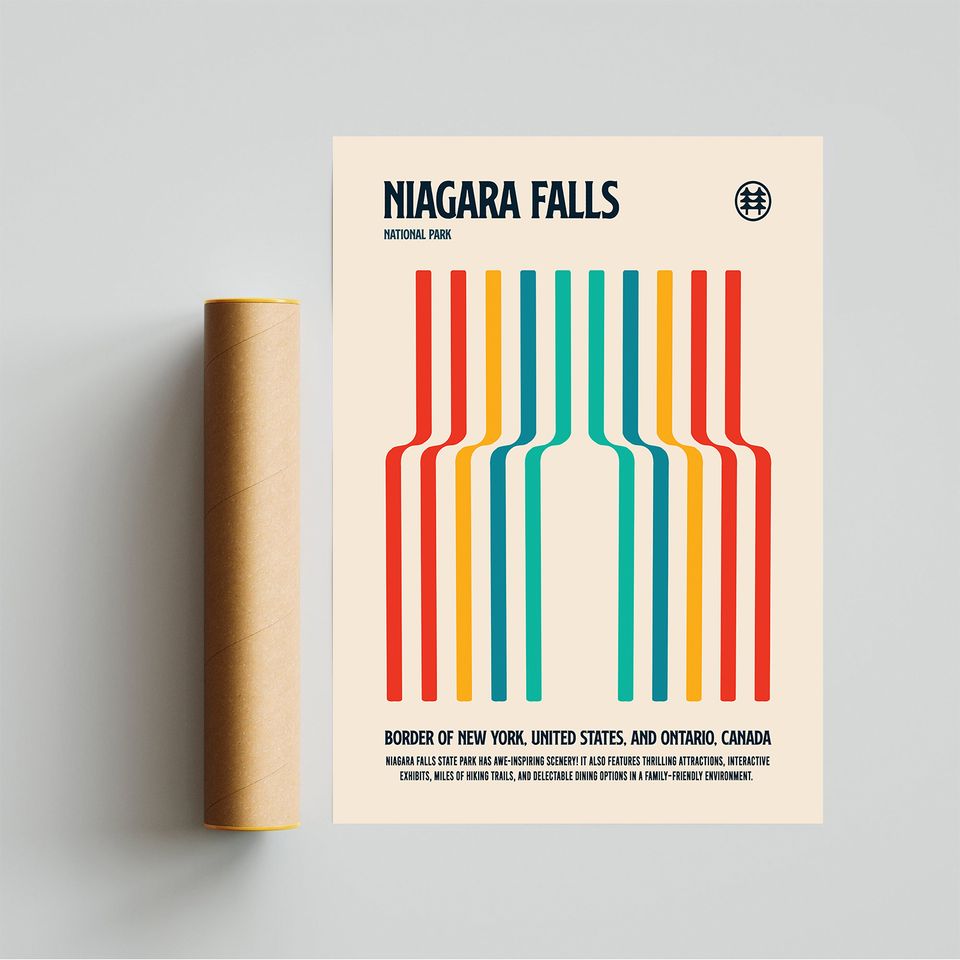 Niagara Falls National Park | Retro Travel Poster