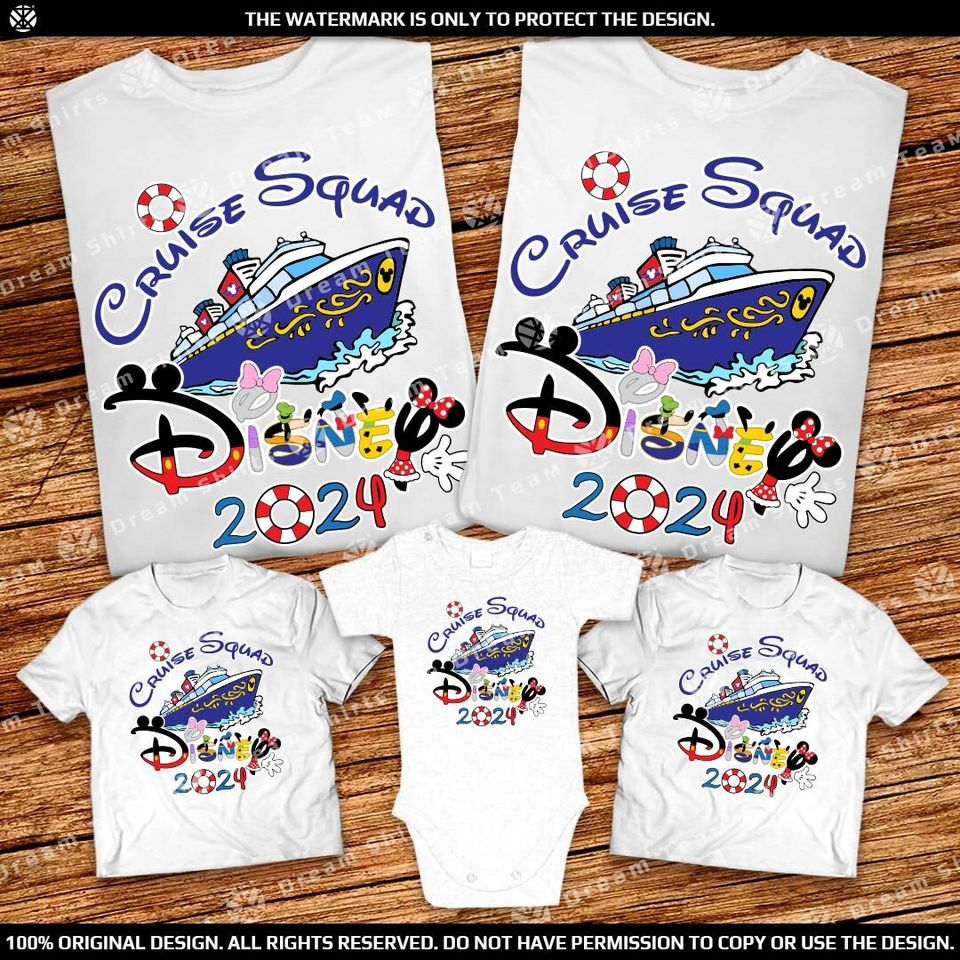 Cruise Squad shirts 2024, Group cruise shirts, Disney cruise family shirts, Cruise family shirts
