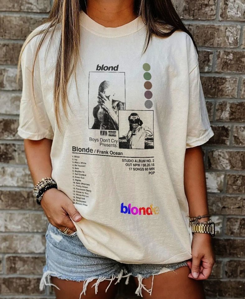 Y2k Frank Ocean - Blond Track List  Shirt