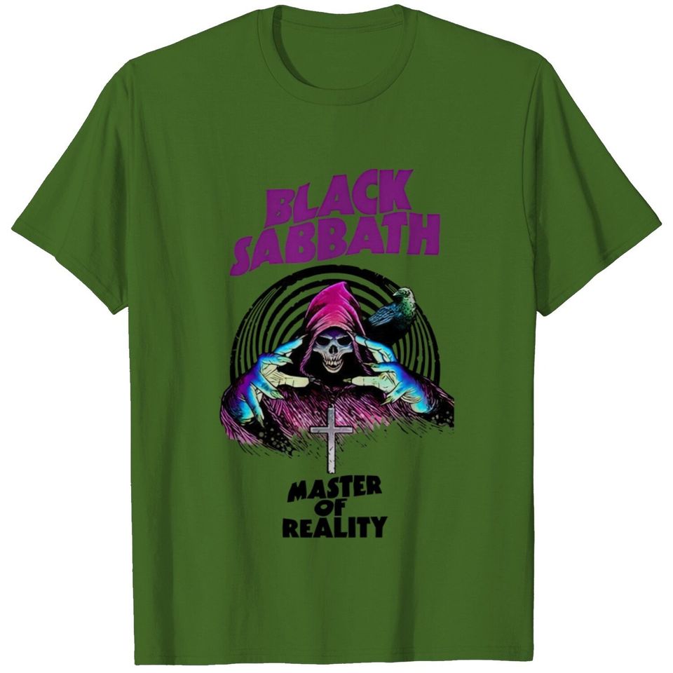 70's Black Sabbath Master Of Reality White Men T-shirt