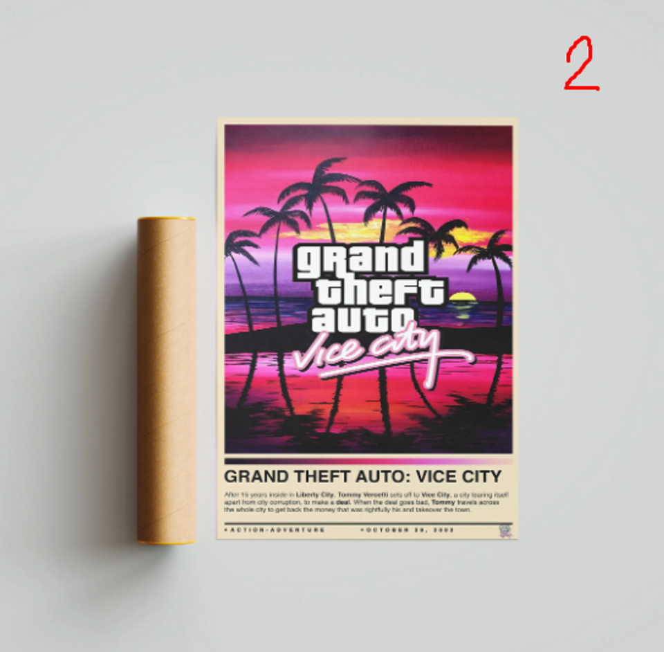 Grand Theft Auto Vice City Poster