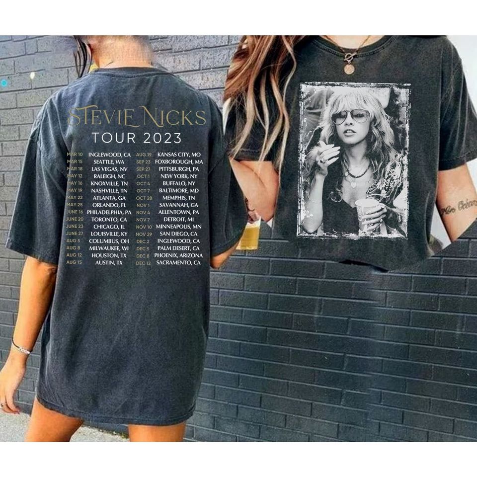 Double Side Stevie Nicks Tour 2023 T-Shirt, Fleetwood Mac T-Shirt