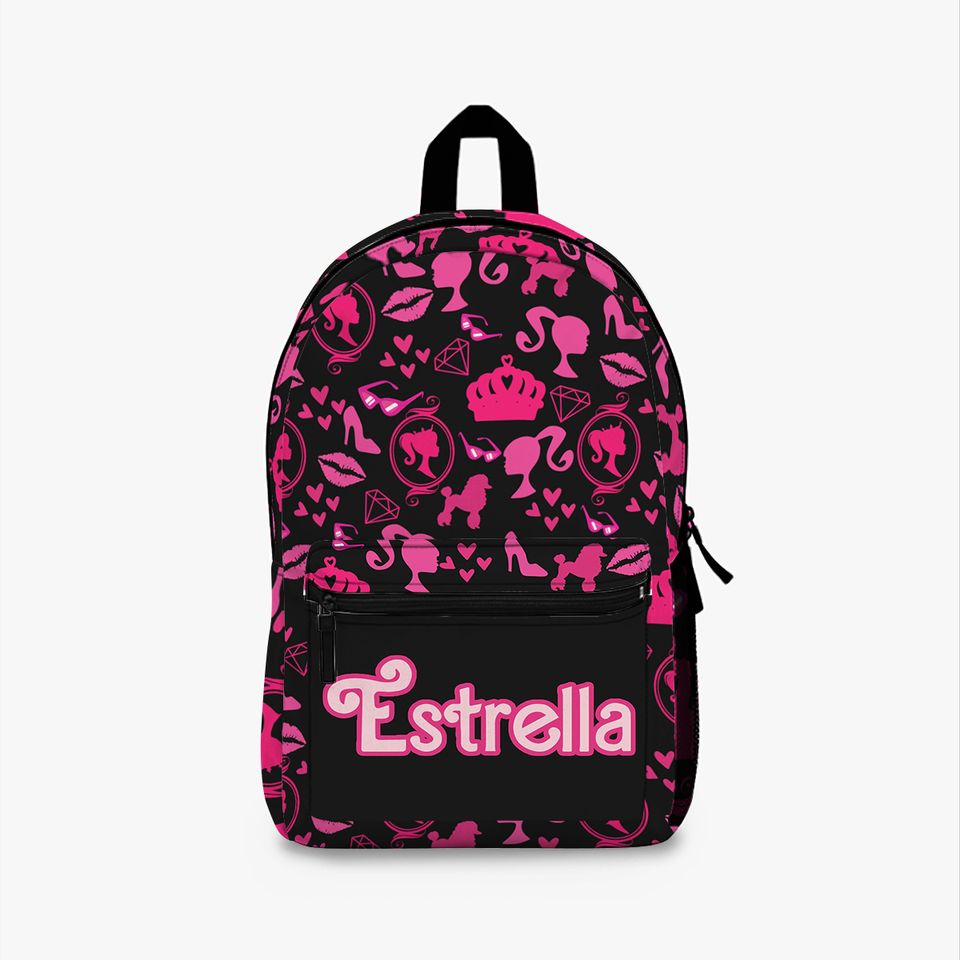 Custom Name Barbie Backpack