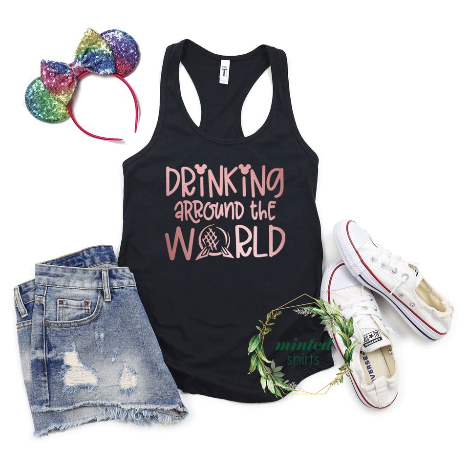 Drinking Around the World Tank Top, Epcot Disney Tank Top