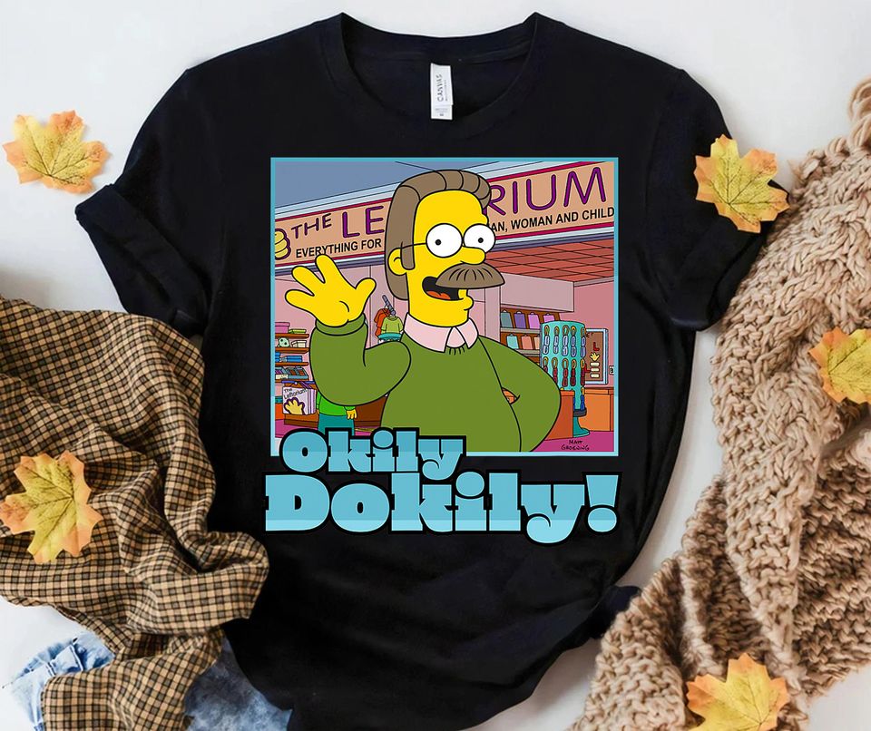 Sweatshirt The Simpsons Ned Flanders - Merchandise Officiel - Coupe Classique, 241 G - Pour Hommes, Femmes, Enfants