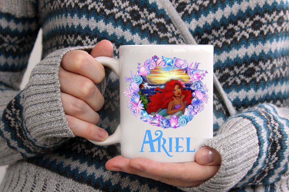 The Little Mermaid Personalized Mug, Custom Mug, Christmas Gift , Disney Mug