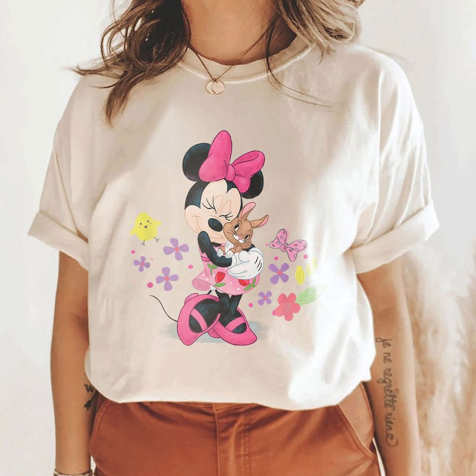 Disney Easter Minnie And Bunny Vintage Shirt
