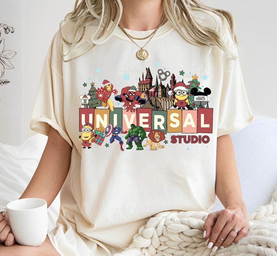 Universal Studios Christmas Shirt, Disneyland Christmas Tee