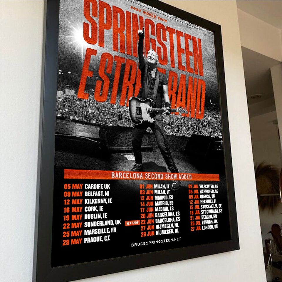 Bruce Springsteen World Tour 2024 Poster