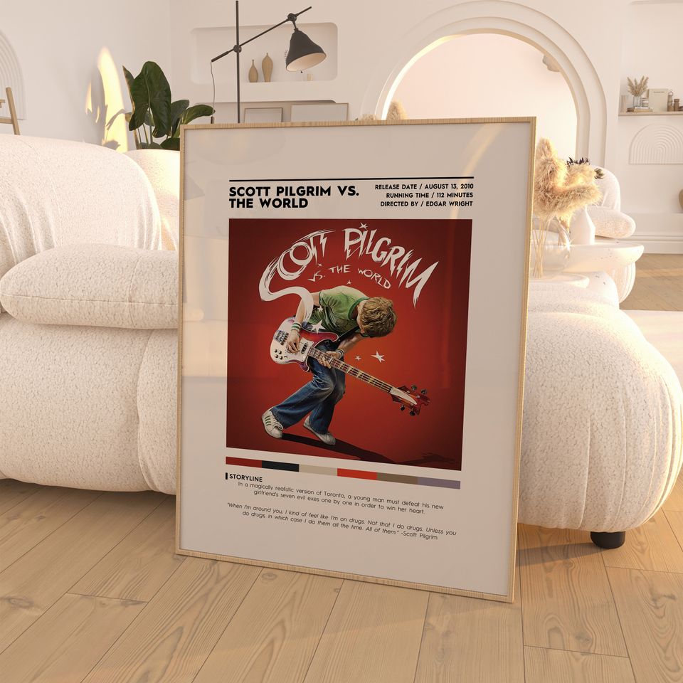 Scott Pilgrim vs. the World Movie Poster, Cult Movie Posters
