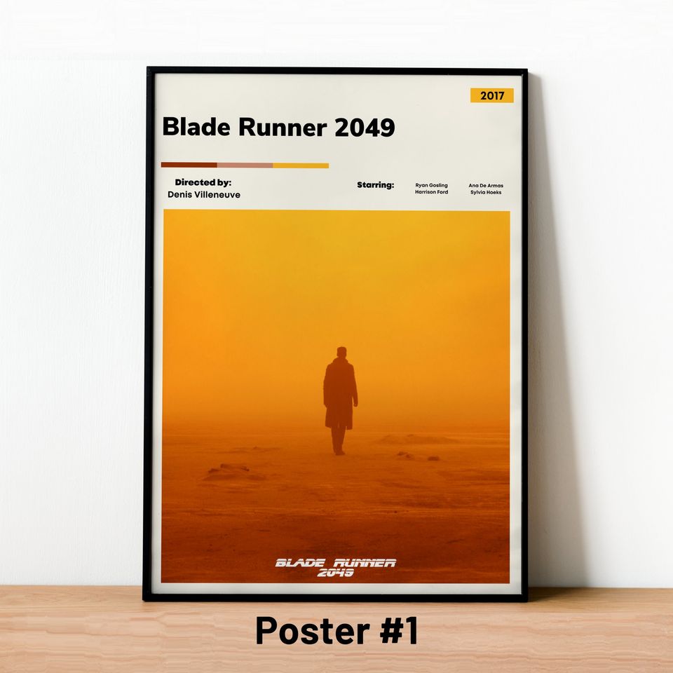 Blade Runner 2049 Poster, Modern Movie Poster