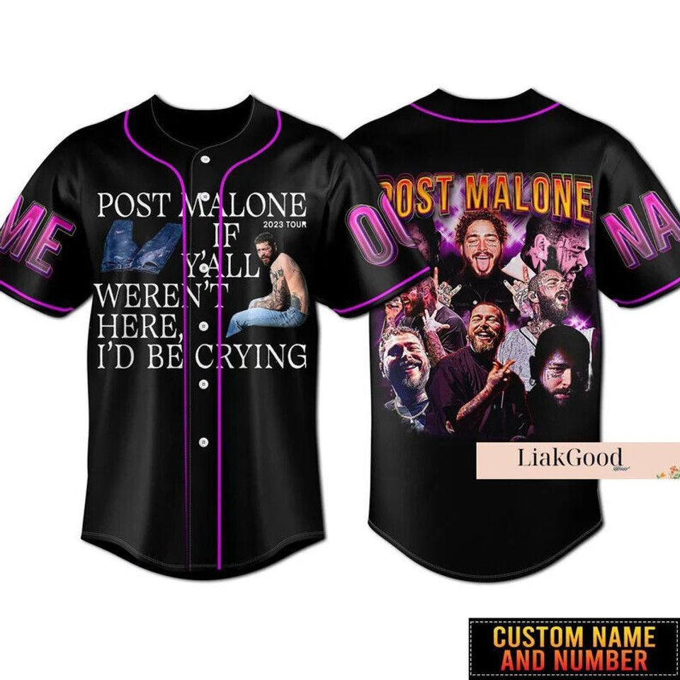 Personalized Malone Singer Pop Rock Band Music Jersey