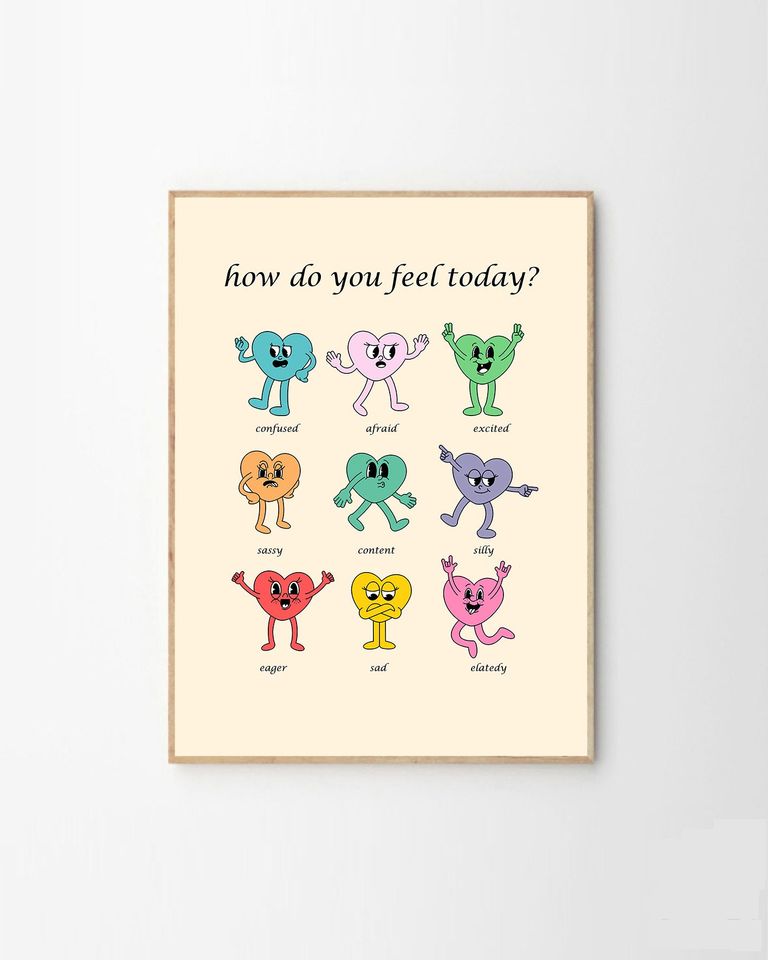 How Do You Feel Today? Retro Quote Poster