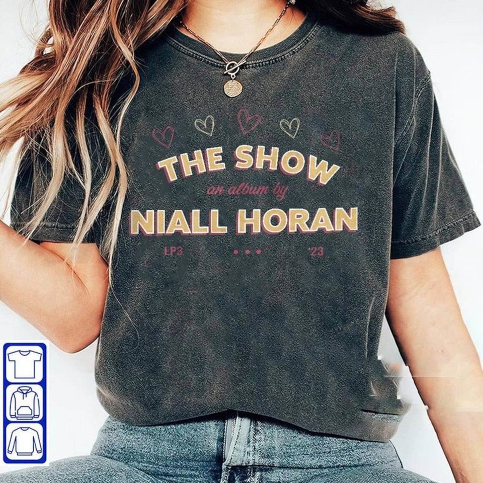 Niall Horan Shirt, The Show Album Track List Shirt, Niall Horan shirt