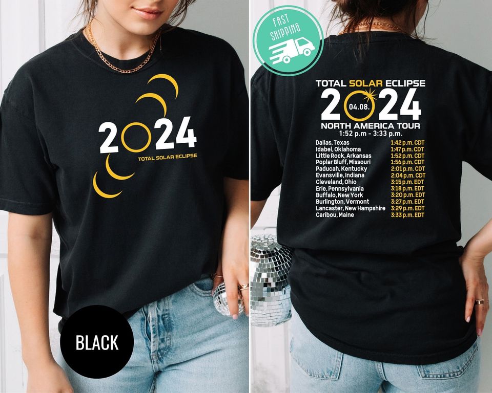 Total Solar Eclipse 2024 Shirt, April 8th 2024 Shirt, Eclipse Event 2024 Shirt, Celestial Shirt