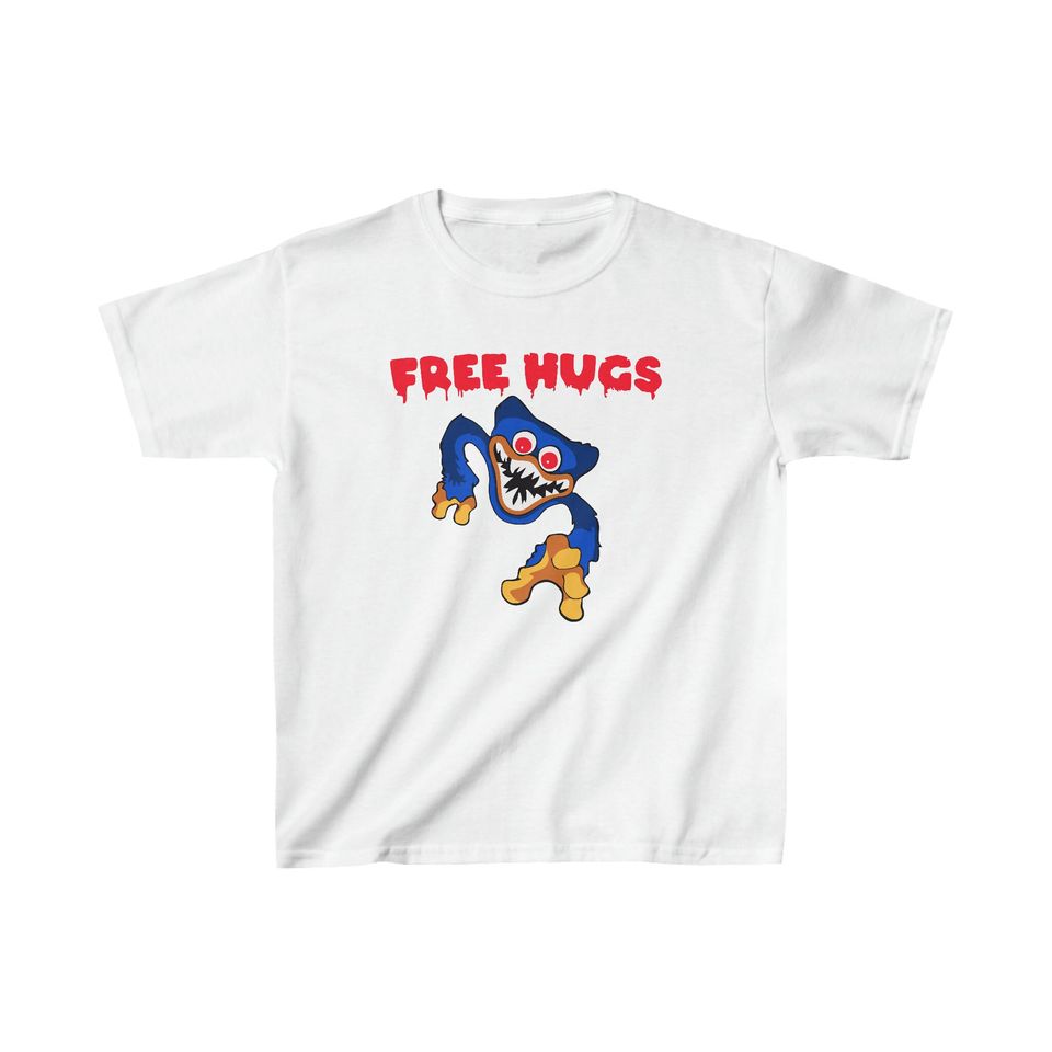 Free Hugs Huggy Wuggy Poppy Playtime Shirt, Horror Game T-Shirt