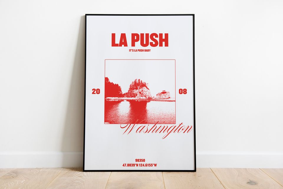 La Push Poster | Forks print | travel poster