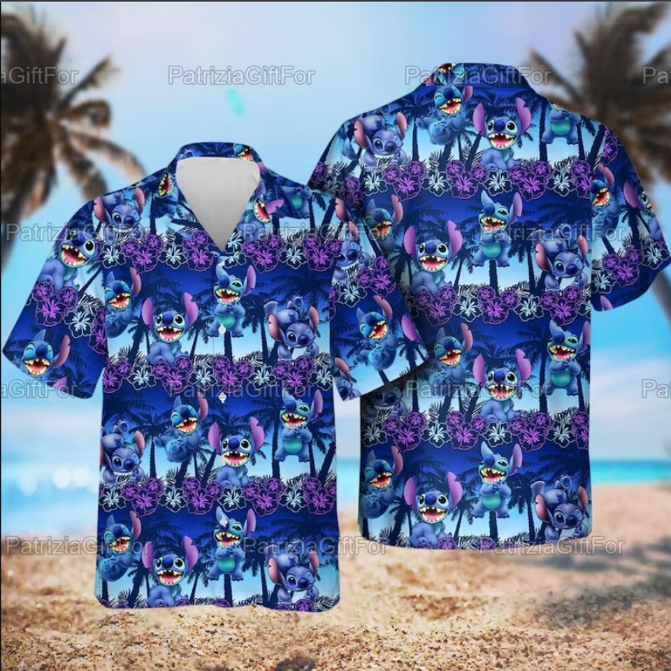 Stitch Beach Hawaii Shirt