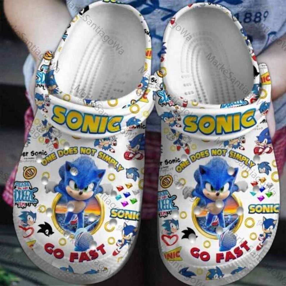 Cute Sonic Game Clog, Sonic Summer Clogs Shoes Slipper