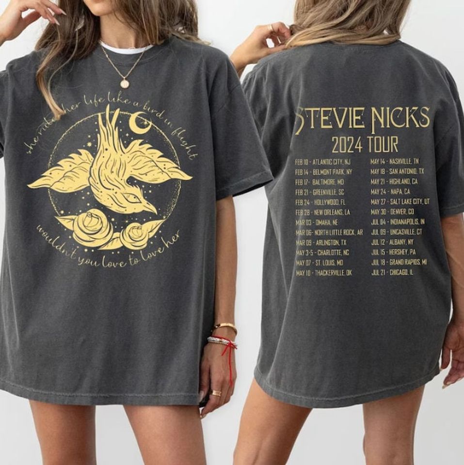 Stevie Nicks Tour 2024 Vintage Shirt, Stevie Nicks Shirt Fan Gifts